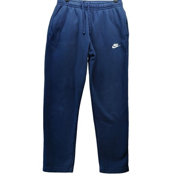 Nike Sportswear Club Joggers Men Size S Navy Blue Jersey Fleece Sweatpant BV2707 - Picture 1 of 14